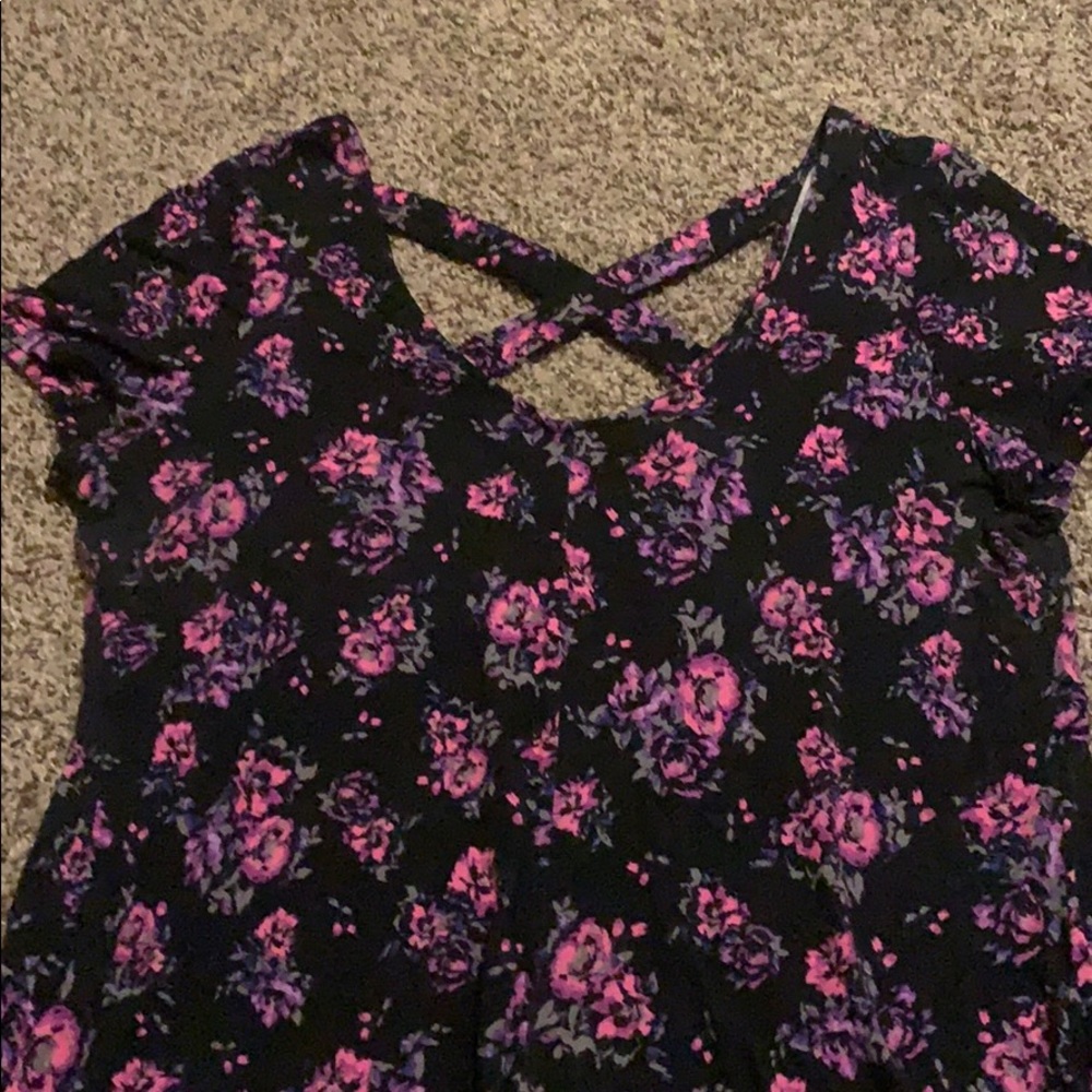 Torrid cross cross back blouse